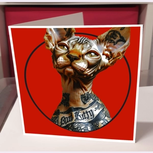 Tatt Me Kat Greeting Card