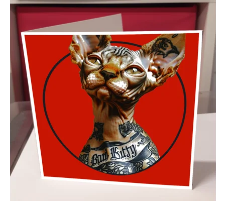 Tatt Me Kat Greeting Card