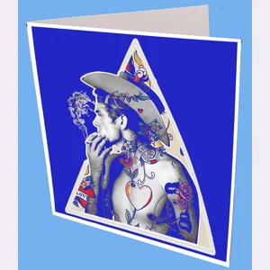 Tattooed James Dean Greeting Card