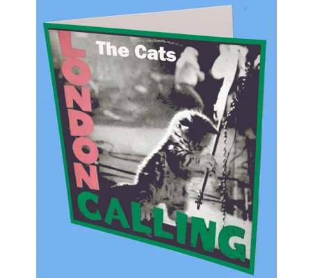 The Cats London Calling Greeting card