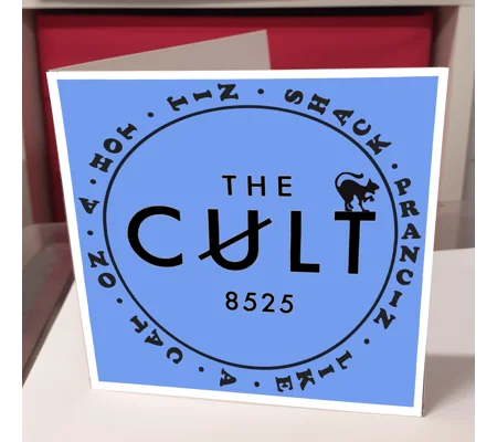 The Cult Prancing Cat Greeting Card