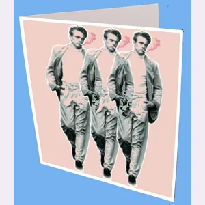 Triple James Dean Greeting Card