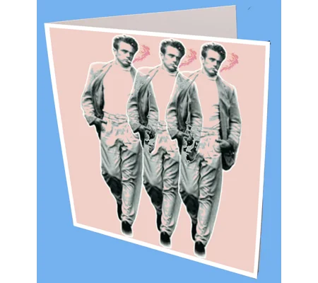 Triple James Dean Greeting Card
