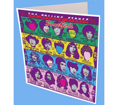 The Rolling Stones Somegirl Greeting Card