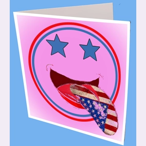 USA Lick Greeting Card