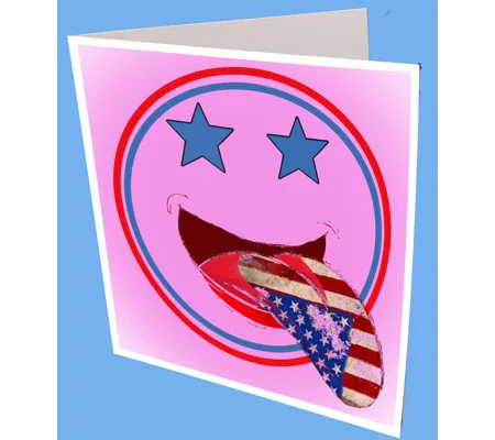USA Lick Greeting Card