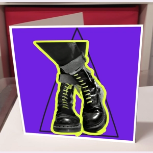 Yellow Laces Greeting Card