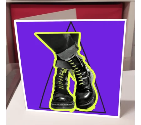 Yellow Laces Greeting Card