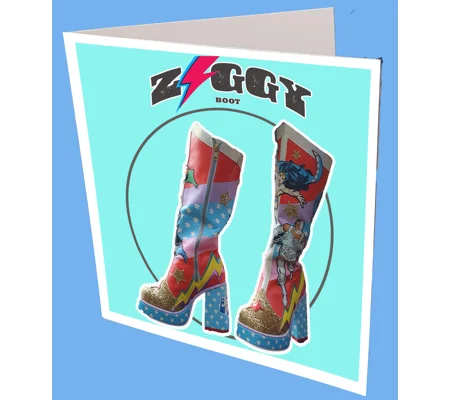Ziggy Boots Greeting Card