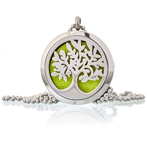 Aromatherapy Diffuser Necklace – Tree of Life 30mm – Essential Oil Locket Pend.. Aromatherapy Diffuser Necklace – Tree of Life 30mm – Essential Oil Locket Pend..