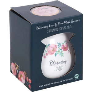Large Blooming Lovely Wax Melt Burner Gift Set Large Blooming Lovely Wax Melt Burner Gift Set
