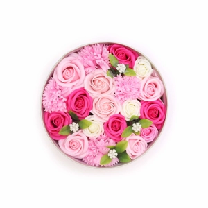 Soap Flowers Round Gift Box – Baby Blessings (Pinks) Soap Flowers Round Gift Box – Baby Blessings (Pinks)