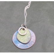Enamelled pendant necklace