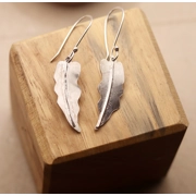 Sterling Silver Leaf Earrings