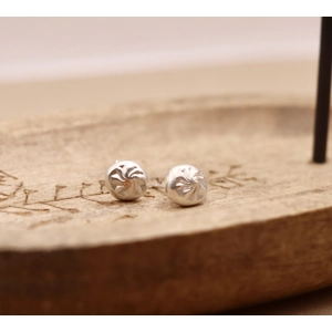 Sterling Silver Nugget Studs