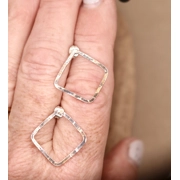 Sterling Silver Square Stud Earrings