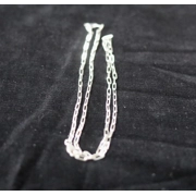 Square wire paperclip chain 20”