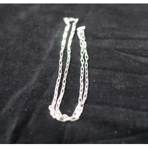 Square wire paperclip chain 20”