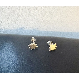 Star design stud earrings
