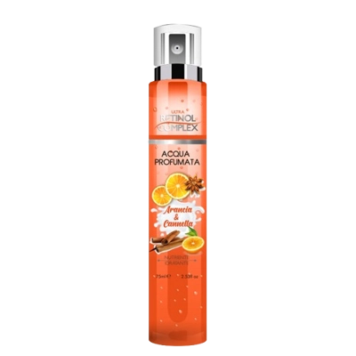 Retinol complex acqua profumata per il corpo arancia e cannella 75ml Retinol complex acqua profumata per il corpo arancia e cannella 75ml