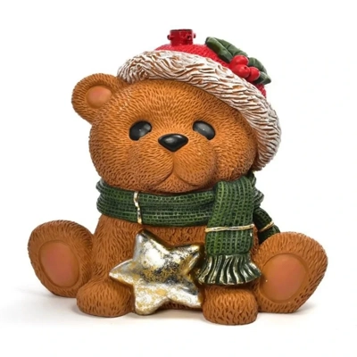 Base per albero di natale orso con stella Base per albero di natale orso con stella