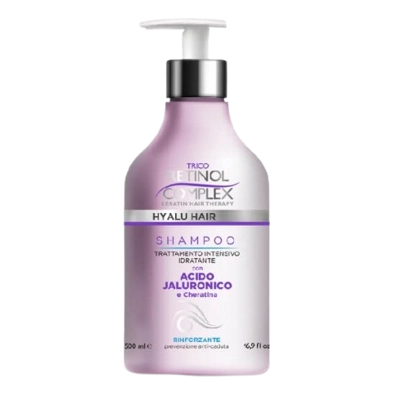 Retinol Complex - Shampoo Trattamento Intensivo Acido Ialuronico 500ml Retinol Complex - Shampoo Trattamento Intensivo Acido Ialuronico 500ml