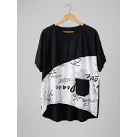 Maglia Donna Asimmetrica Bicolore..