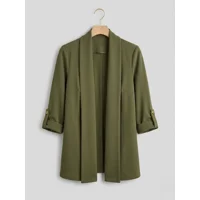 Blazer donna tinta unita con bott..