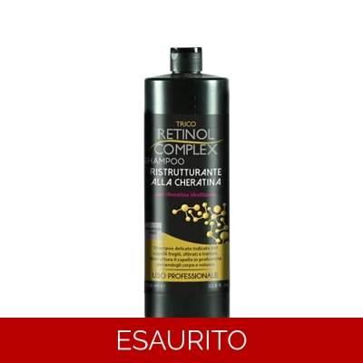 Retinol complex shampo ristrutturante alla cheratina 800ml Retinol complex shampo ristrutturante alla cheratina 800ml
