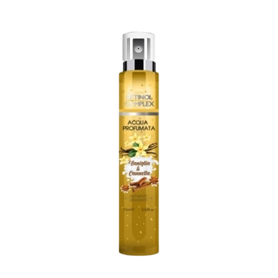 Retinol complex acqua profumato corpo vaniglia e cannella 75ml Retinol complex acqua profumato corpo vaniglia e cannella 75ml