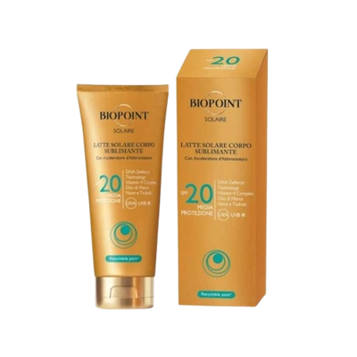 Biopoint - Latte solare corpo sublimante spf 20 200 ml Biopoint - Latte solare corpo sublimante spf 20 200 ml