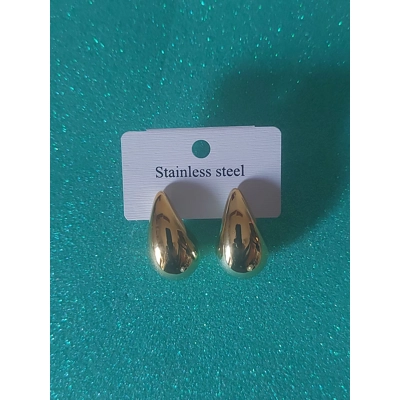 Orecchini a goccia oro con sfumatura verde Orecchini a goccia oro con sfumatura verde