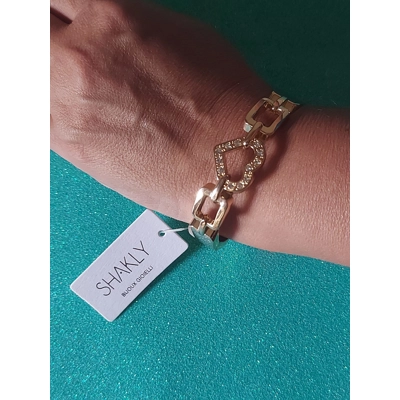 Shakly - bracciale rigido con cuore strass Shakly - bracciale rigido con cuore strass