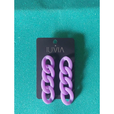 Iuvia - orecchino catena lilla