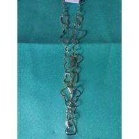 Collana lunga con catena a cuori ..