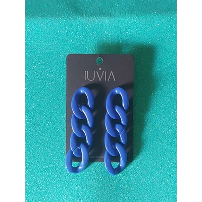 Iuvia - orecchino catena blu Iuvia - orecchino catena blu
