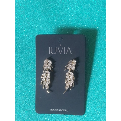 Iuvia - orecchini pendenti con strass dorato Iuvia - orecchini pendenti con strass dorato