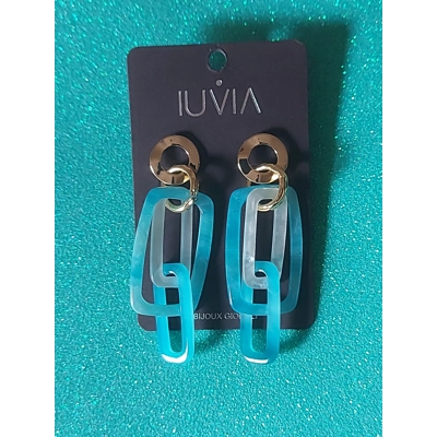 IUVIA - Orecchini Statement Azzurro Polvere IUVIA - Orecchini Statement Azzurro Polvere