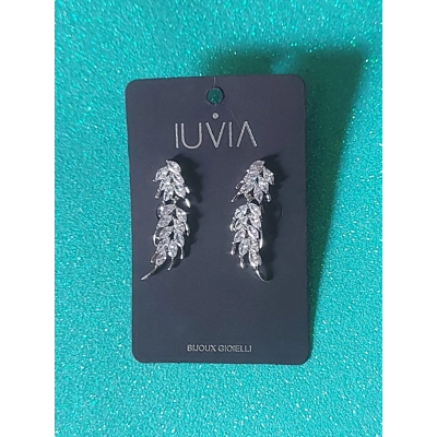 Iuvia - orecchini pendenti con strass argento Iuvia - orecchini pendenti con strass argento