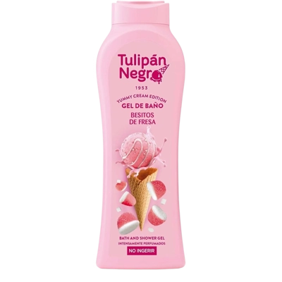 TULIPAN NEGRO BAGNOSCHIUMA BESITOS DE FRESA 650ml