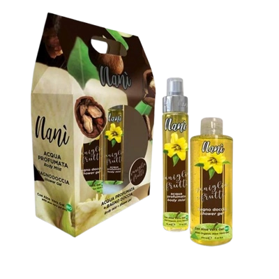 Nanì - confezione Vaniglia e frutti Acqua 75ml e Bagno 250ml Nanì - confezione Vaniglia e frutti Acqua 75ml e Bagno 250ml