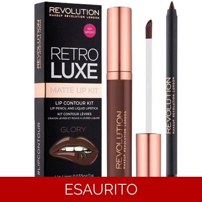 Revolution - Retro luxe matte lip kit Glory (Liquid lipstick/5.5ml + lip liner1g)