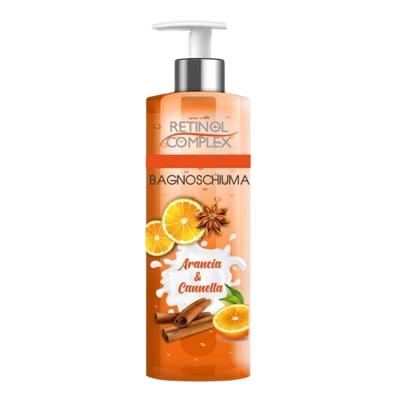 Retinol complex bagnoschiuma arancia e cannella 500ml Retinol complex bagnoschiuma arancia e cannella 500ml