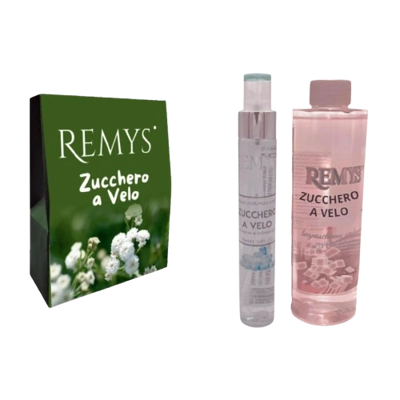Remys - Confezione zucchero filato Acqua 75 ml e Bagno 250 ml Remys - Confezione zucchero filato Acqua 75 ml e Bagno 250 ml