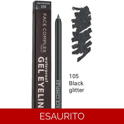 Gel eyeliner Face complex wp 105 Black glitter