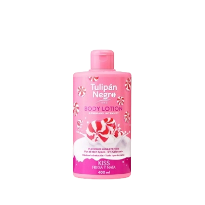 Tulipan negro - crema corpo fresa e nata 400ml Tulipan negro - crema corpo fresa e nata 400ml