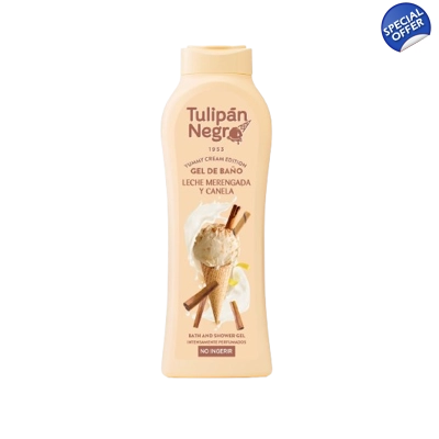 Tulipàn Negro - Bagnoschiuma Leche Merengada & Canela 650ml Tulipàn Negro - Bagnoschiuma Leche Merengada & Canela 650ml