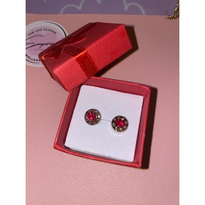 Gold and Red earrings Gold and Red earrings