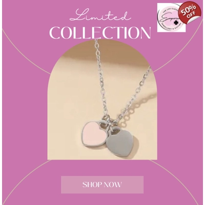 Ladies necklace Stainless steel silver heart pendant neckl.. Ladies necklace Stainless steel silver heart pendant neckl..