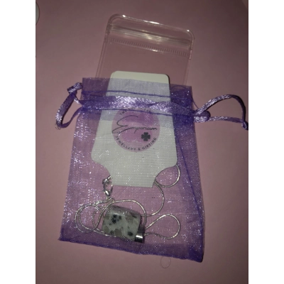 Genuine crystal silver pendant necklace gift Genuine crystal silver pendant necklace gift